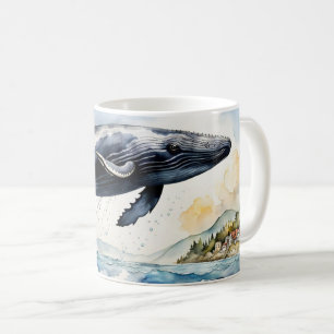 Leaping Humpback Whale Kaffeetasse
