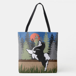LEAPING LAPPY Finnische Lapphund-Tasche und Kaross