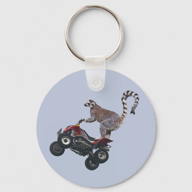 Leaping Lemur Keyring Schlüsselanhänger (Vorderseite)