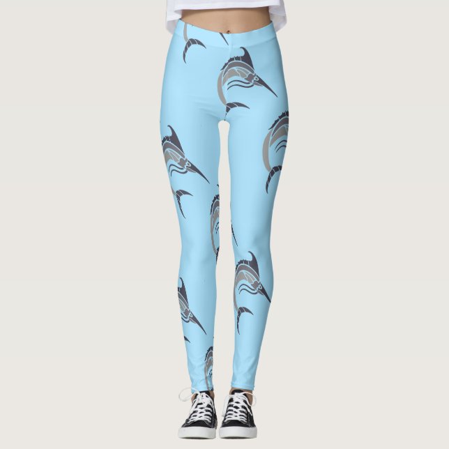 Leaping Schwertfisch Thunder_Cove Leggings (Vorderseite)