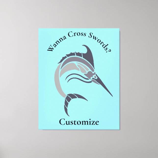 Leaping Schwertfisch Thunder_Cove Leinwanddruck (Vorderseite)