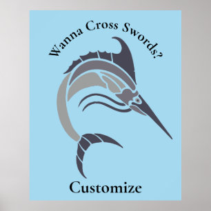 Leaping Schwertfisch Thunder_Cove Poster