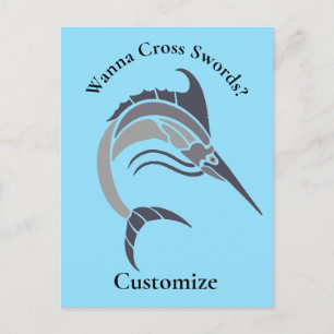 Leaping Schwertfisch Thunder_Cove Postkarte