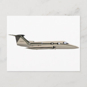 Learjet 23 postkarte