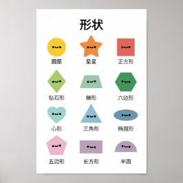 Learn Shapes (in Mandarin) Poster