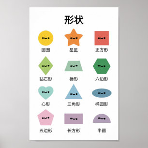 Learn Shapes (in Mandarin) Poster