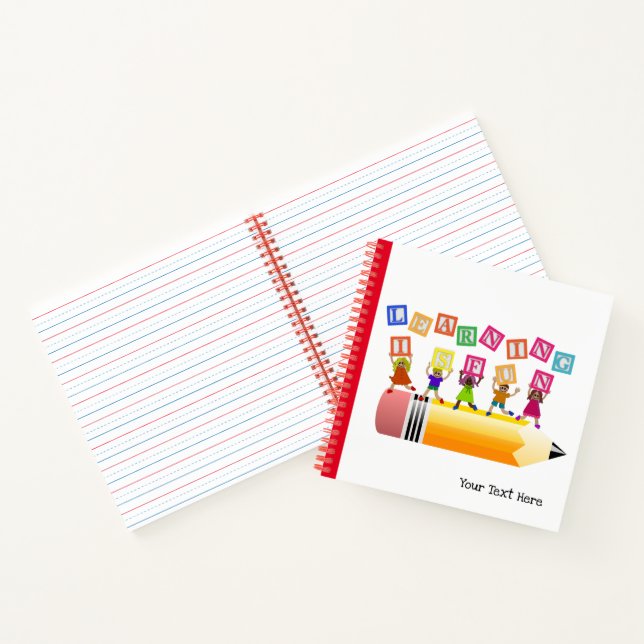 Learning is Fun Spiral Notebook Notizbuch (Innenseite)