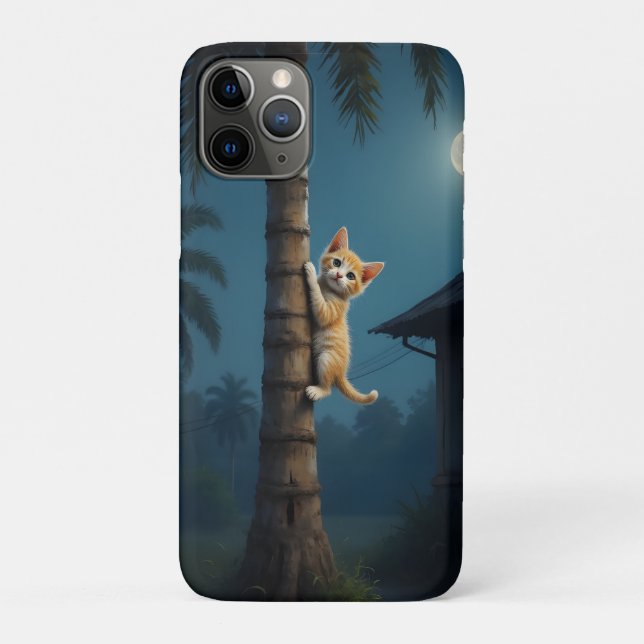 Learning to Climb – Cute Cat Moment Case-Mate iPhone Hülle (Rückseite)