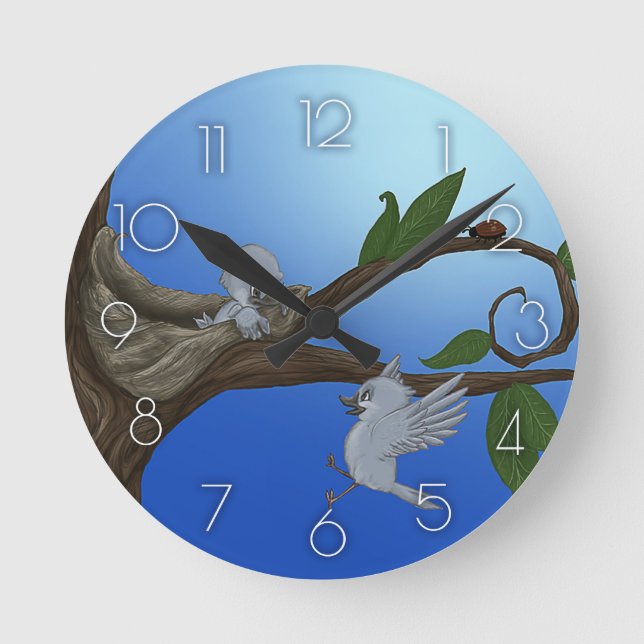 Learning to Fly Clock Runde Wanduhr (Vorderseite)