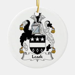 Leask Familienwappen Keramikornament