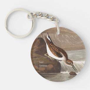 Least Sandpiper, Audubon, Birdwatcher-Vogelbeobach Schlüsselanhänger