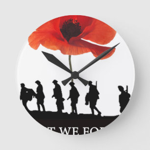 LEAST WE FORGET SOLDIERS MARCHING RUNDE WANDUHR