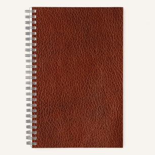 Leather 5.5" x 8.5" Spiralbuchse Notizbuch