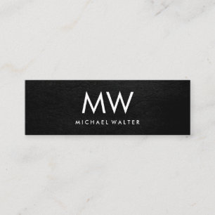 Leather aus Minimalistischen Monogram-Imitaten mit Mini Visitenkarte