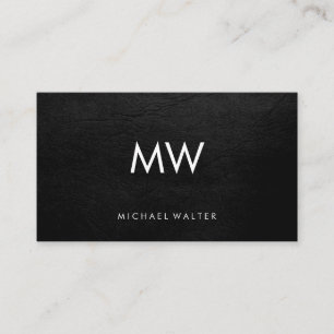 Leather aus Minimalistischen Monogram-Imitaten mit Visitenkarte