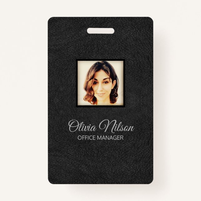 Leather aus schwarzem Fake Ausweis (Vorderseite)