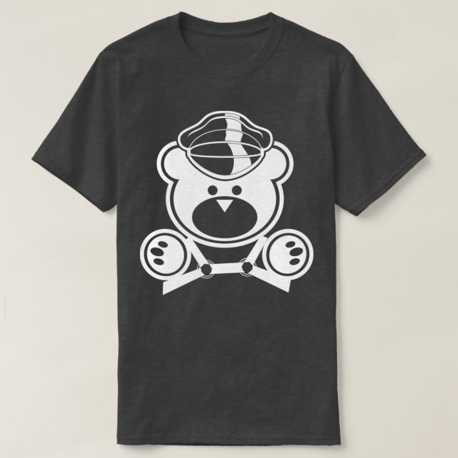 Leather Bear Daddy 2 weiß T-Shirt (Design vorne)
