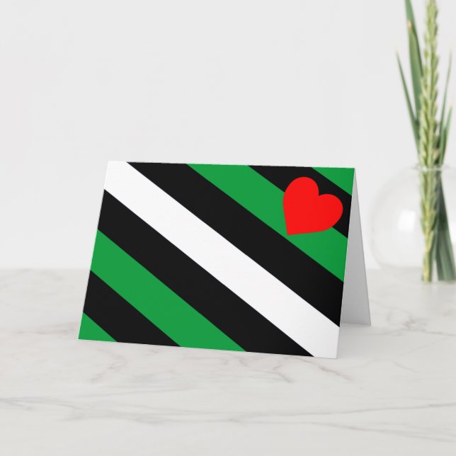 Leather Boi Pride Flag Feiertagskarte (Vorderseite)