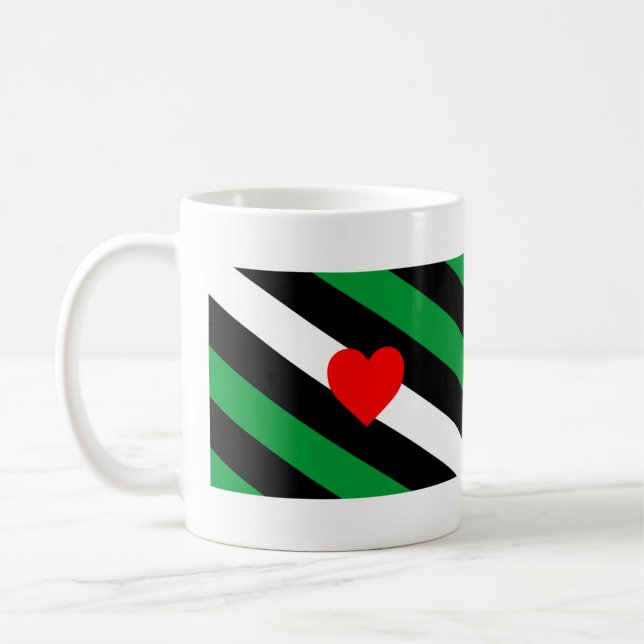 Leather Boi Pride Flag Kaffeetasse (Links)