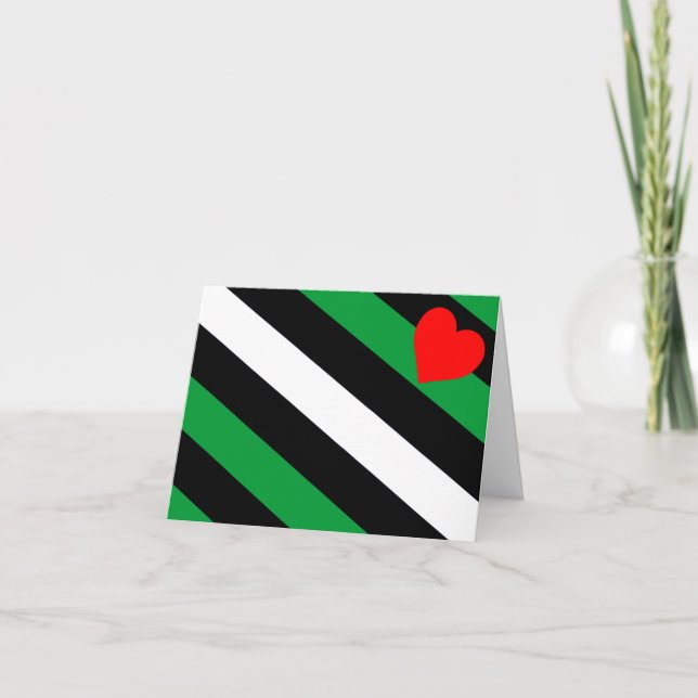 Leather Boi Pride Flag Karte (Vorderseite)