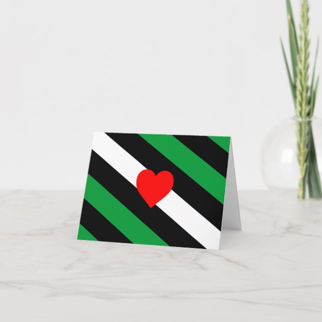 Leather Boi Pride Flag Karte (Vorderseite)