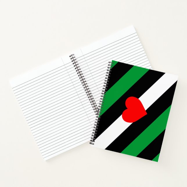 Leather Boi Pride Flag Notizbuch (Innenseite)