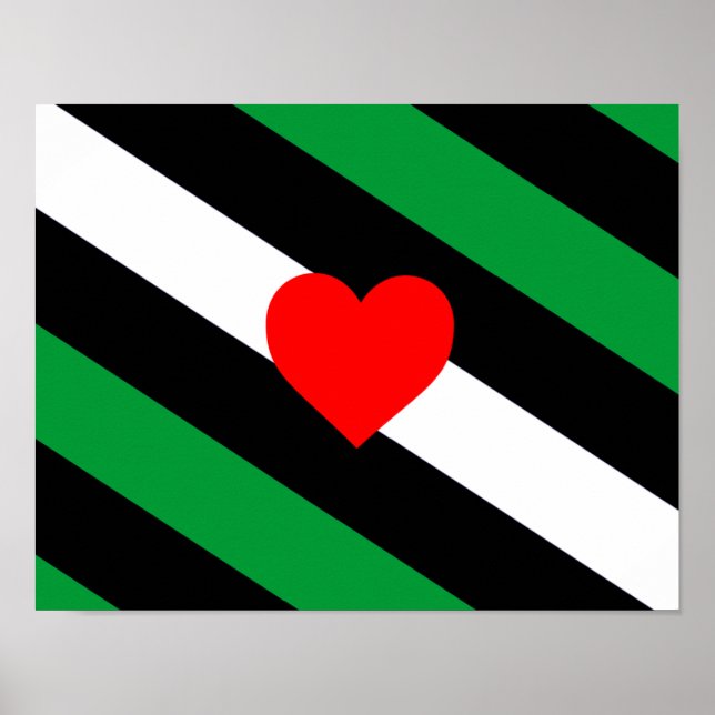 Leather Boi Pride Flag Poster (Vorne)