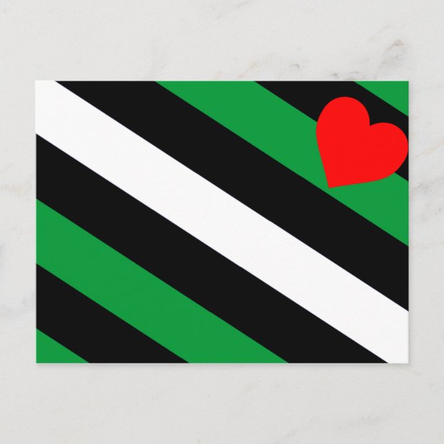 Leather Boi Pride Flag Postkarte (Vorderseite)