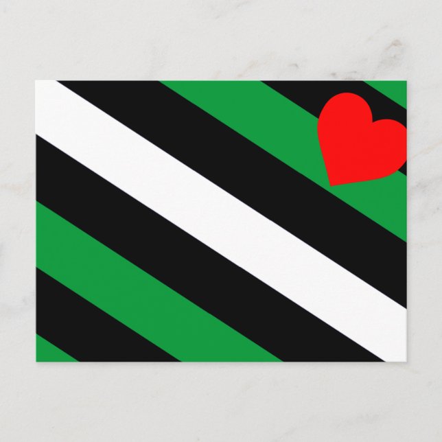 Leather Boi Pride Flag Postkarte (Vorderseite)