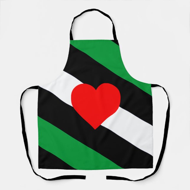 Leather Boi Pride Flag Schürze (Vorderseite)