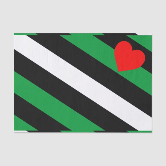 Leather Boi Pride Flag Seidenpapier (Vorderseite)