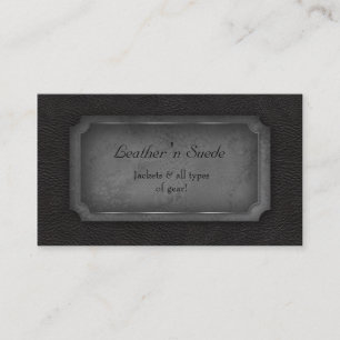 Leather Business Card 'n Süede Gray Visitenkarte