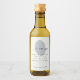 Leather Care Guide Slate Artisan 2x3 Custom Label Weinetikett