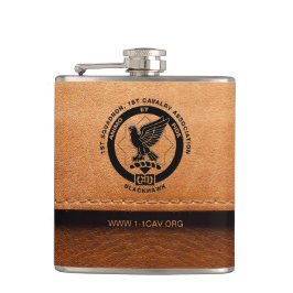 Leather Cav Flask Flachmann