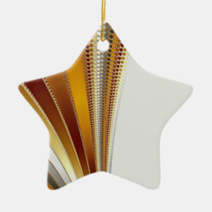 Leather Christmas Fraktal Keramikornament
