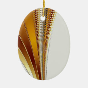 Leather Christmas Fraktal Keramikornament