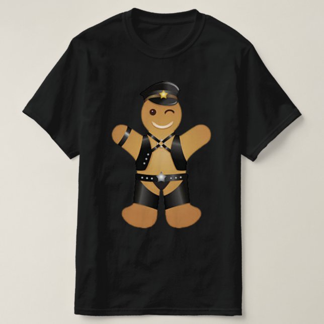 Leather Daddy-Son Motorrad Biker Funny T-Shirt (Design vorne)