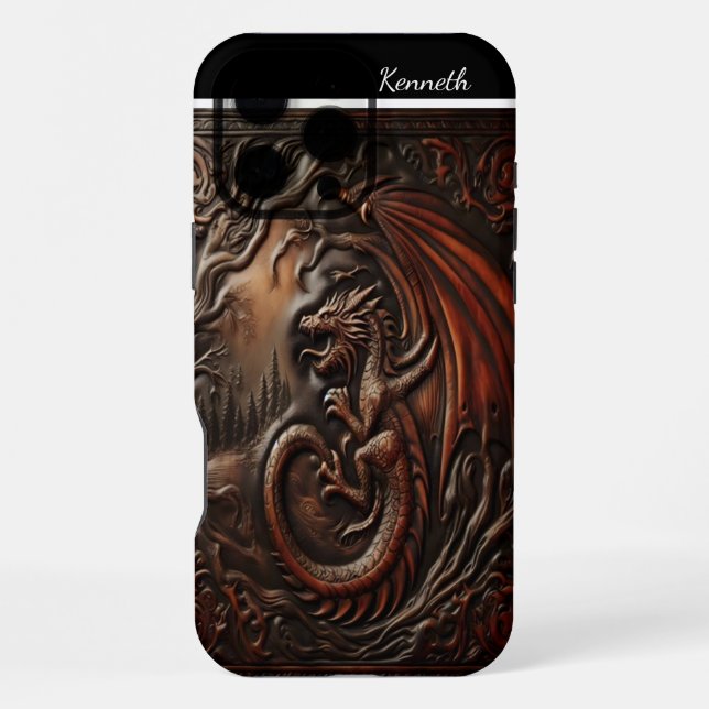 Leather Dragon's Peak iPhone Hülle (Rückseite)
