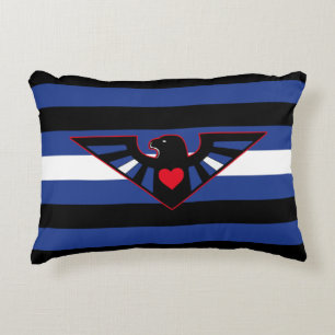 Leather Eagle Pride Flag Dekokissen