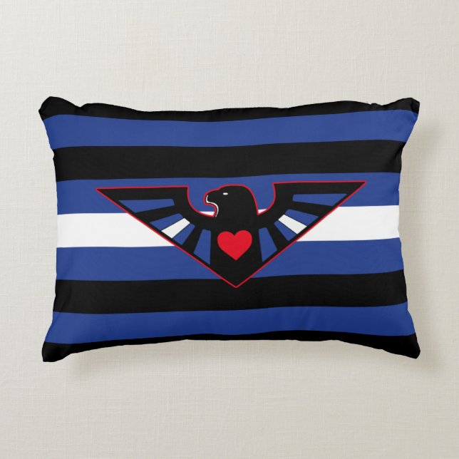 Leather Eagle Pride Flag Dekokissen (Vorderseite)