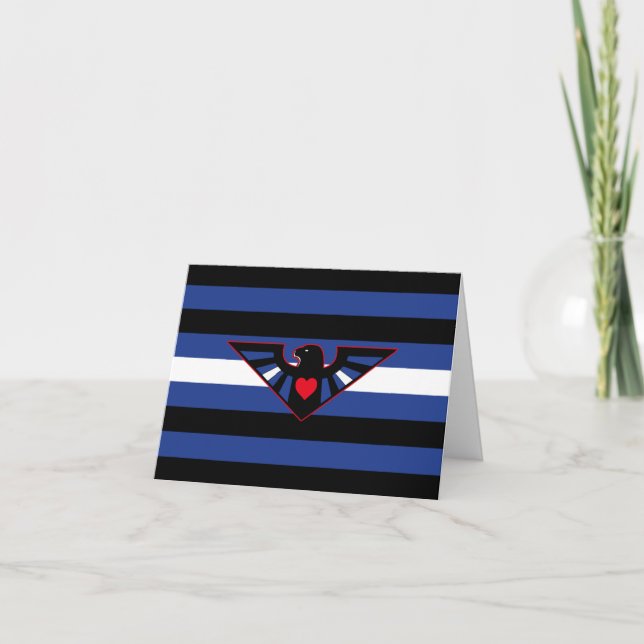 Leather Eagle Pride Flag Karte (Vorderseite)