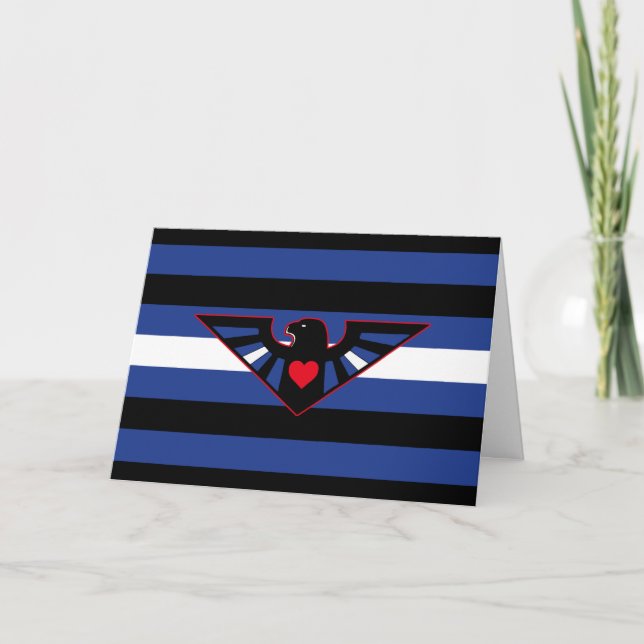 Leather Eagle Pride Flag Karte (Vorderseite)