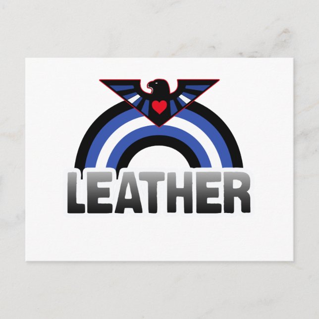 Leather Eagle Pride Postkarte (Vorderseite)