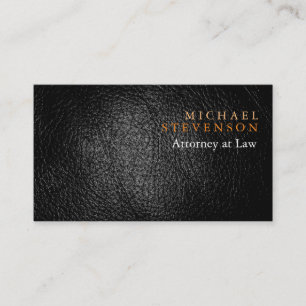 Leather Effect Attorney at Law Business Card Visitenkarte