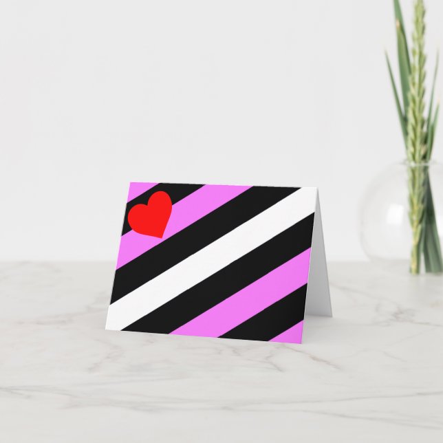 Leather Girl Pride Flag Dankeskarte (Vorderseite)