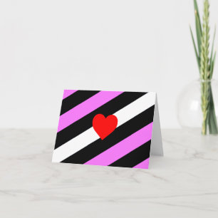 Leather Girl Pride Flag Dankeskarte