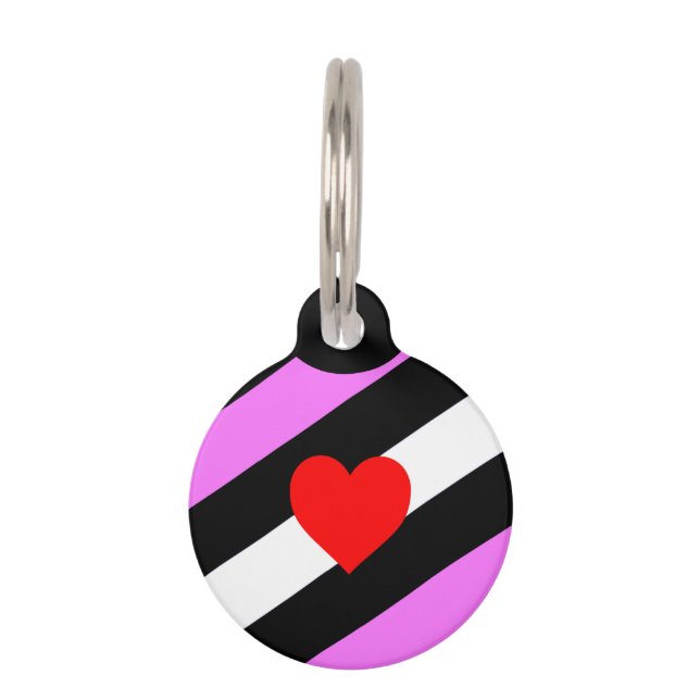 Leather Girl Pride Flag Haustiermarke (Vorderseite)