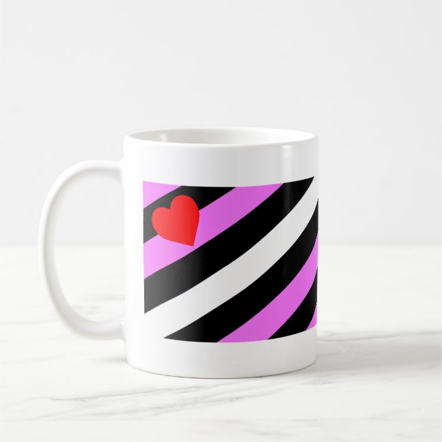 Leather Girl Pride Flag Kaffeetasse (Links)