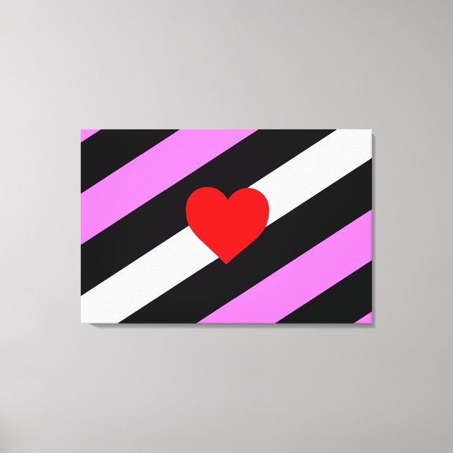 Leather Girl Pride Flag Leinwanddruck (Vorderseite)