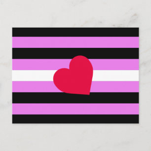 Leather Girl Pride Flag Postkarte